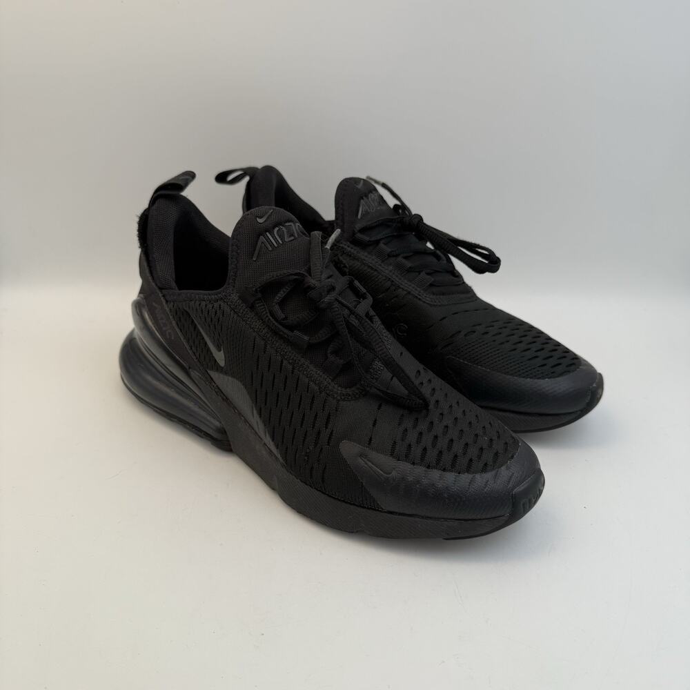 Nike Air Max 270 Black Mesh Athletic Shoes Youth 6Y BQ5776-001